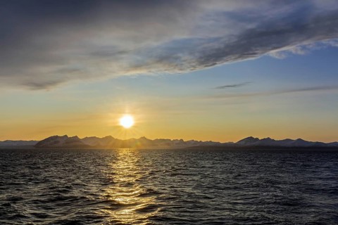Billefjorden at sunset