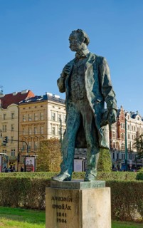 Statue of Antonin Dvorak at the Rudolfinum