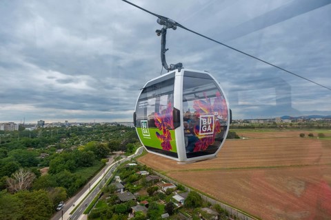 Cable car at the Federal Horticultural Show