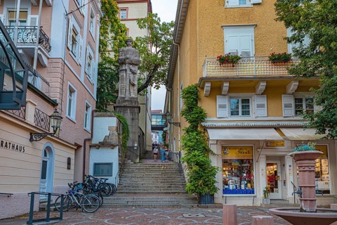Jesuitenplatz and town hall in Baden-Baden