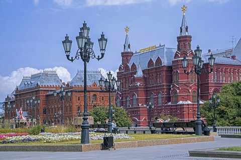 State Historical Museum of Russian history in the Tverskoy District of the city Moscow