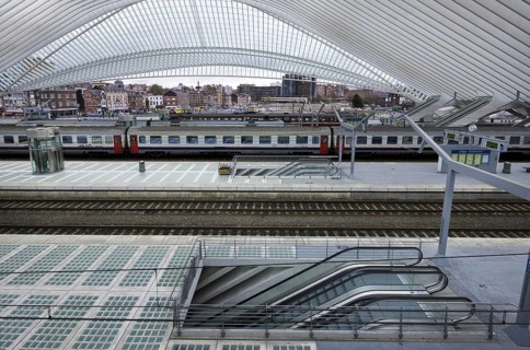 The Liege-Guillemins train station at Liege