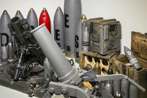 First World War One artillery ammunition and Minenwerfer