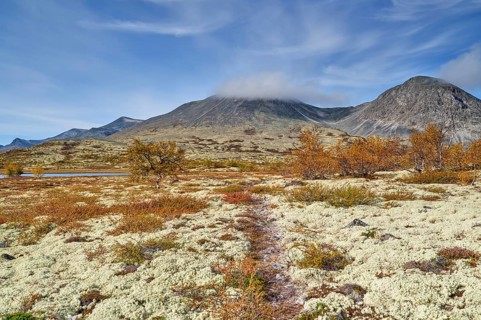 Mount Stygghoin in the fog