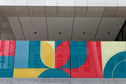 Colourful panel