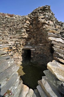 Entrance to one of the chambers of the Cairn of Barnenez