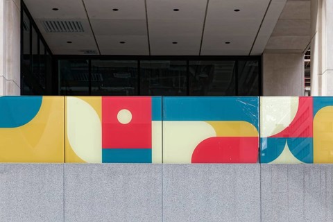 Colourful panel
