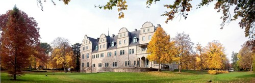 Autumn panorama from Stadthagen Castle Germany