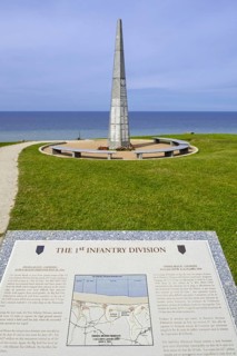 Monument 1st US Infantry Division Memorial at Omaha Beach