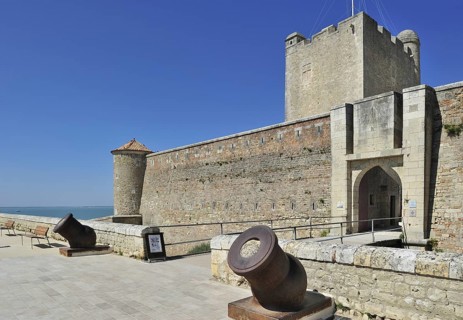 Mortar in front of the Fort Vauban at Fouras