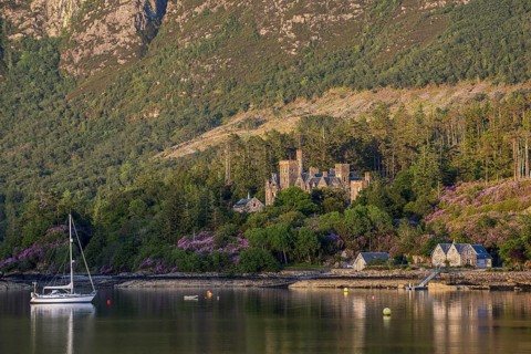 Duncraig Castle in evening light