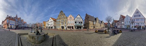 Market Place Panorama 360 Degrees Stadthagen Germany