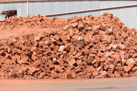 Brick rubble