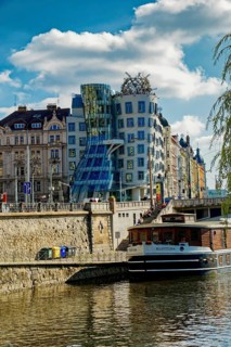 Dancing House by architects Vlado Milunic and Frank O. Gehry