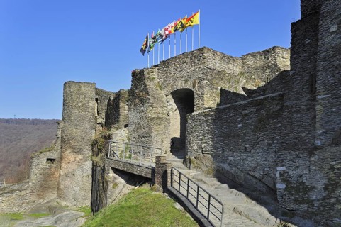 Ruined medieval castle in La Roche-en-Ardenne