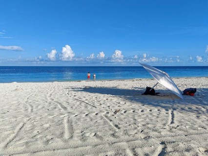 Bimini Beach Beach on the private island of the cruise line MSC Cruises