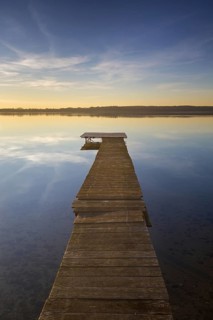 Wooden jetty at Grosser Ploener See