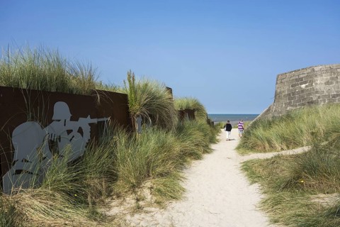 The German bunker Cosy's pillbox at Juno Beach