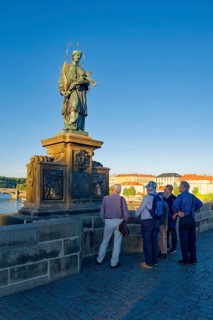 Statue of St. John of Nepomuk on Charles Bridge