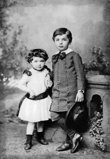 Albert Einstein and his sister Winteler-Einstein