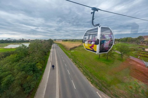 Cable car of the Federal Horticultural Show