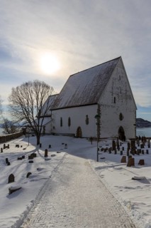 Trondenes Church in winter