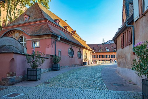 Pont Saint-Martin in Petite France of Strasbourg in France