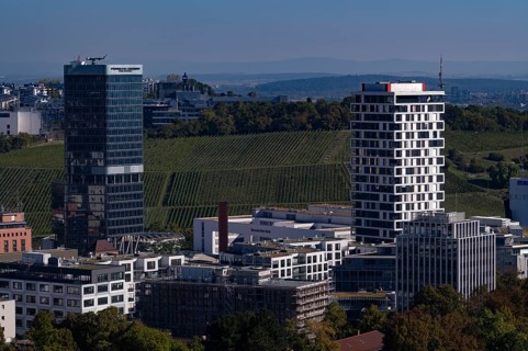 View of Feuerbach district from Killesberg tower