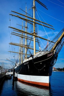 Museum sailing ship Passat in Priewall harbour