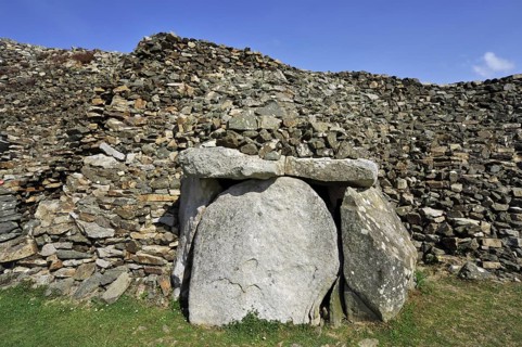 Entrance to one of the chambers of the Cairn of Barnenez