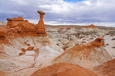Toadstool Hoodoos at Grand Staircase Escalante National Monument along US-89 between Page and Kanab