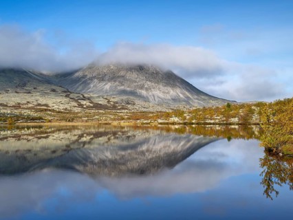 Stygghoin mountain in fog