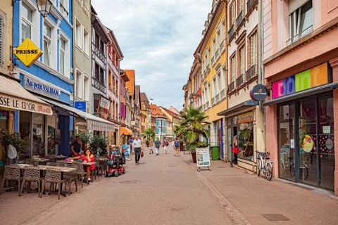 Rue Vauban of Colmar in Alsace