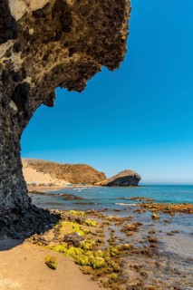 The Monsul beach of the Cabo de Gata Natural Park
