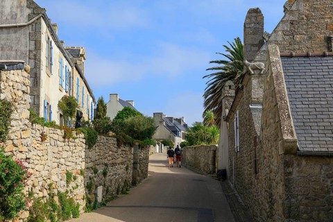 Alley with stone houses