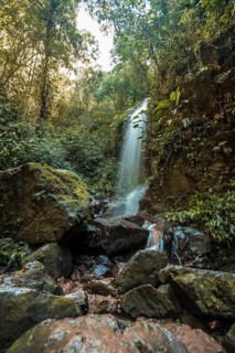 Waterfall of the Cerro Azul Meambar National Park