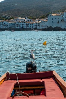 Boats on the beach of the coast of Cadaques