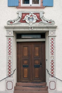 Decorative front door from 1786