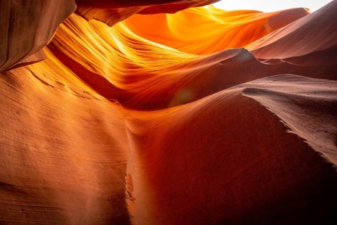 Stunning shapes and colors in Lower Antelope Arizona. United States