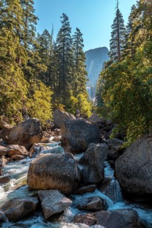 Vernal Falls waterfall of Yosemite National Park