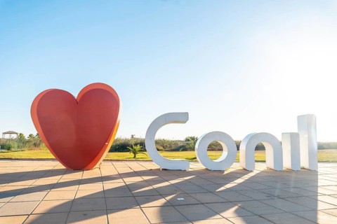 Sign of I love Conil de la Frontera