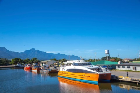 The town of La Ceiba in the Caribbean Sea. Honduras