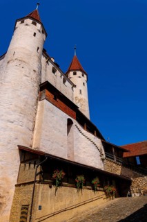 City of Thun with Castle in a Sunny Day in Thun