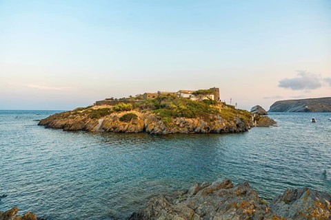 S'Arenella Island on the coast of Cadaques