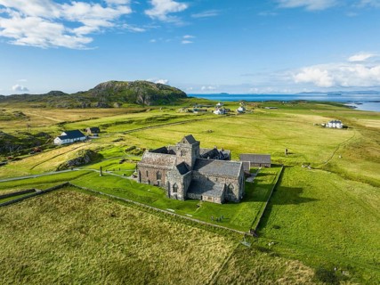 Aerial view of Christian Iona Abbey