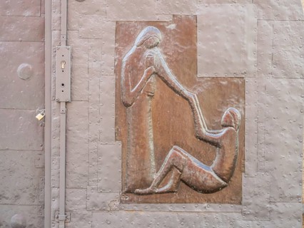 Scene of saints