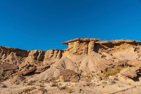 Rambla Las Salinas in the desert of Tabernas