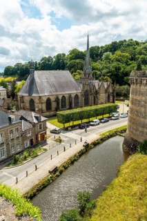 Church Saint-Sulpice de Fougeres. Brittany region