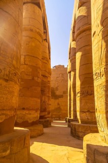 Giant columns of the temple of Karnak