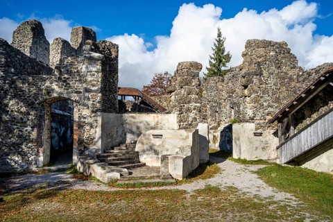 The castle ruins of Alt-Trauchburg